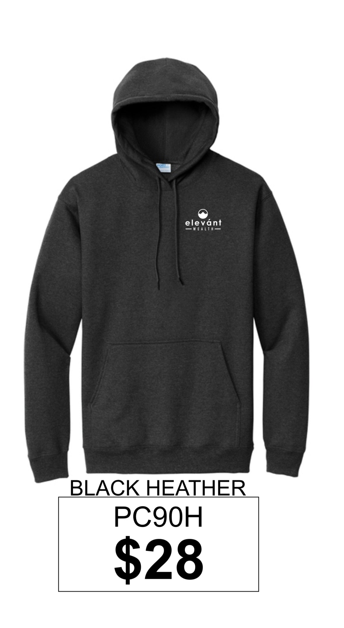 Elevant Wealth Port & Co™ Essential Fleece Pullover Hooded Sweatshirt