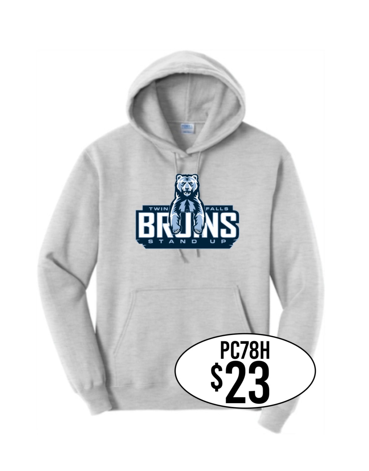TFHS Port & Co™ Core Fleece Pullover Hooded Sweatshirt in Athletic Heather