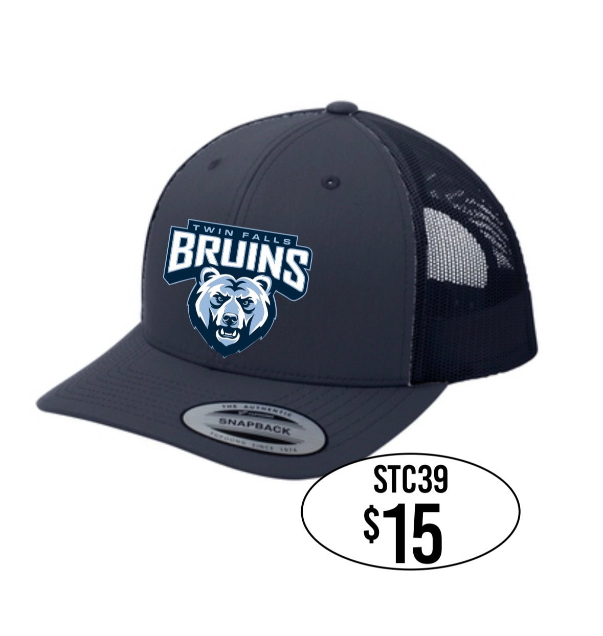 TFHS Sport-Tek® YP Classics® Retro Trucker Cap in Navy