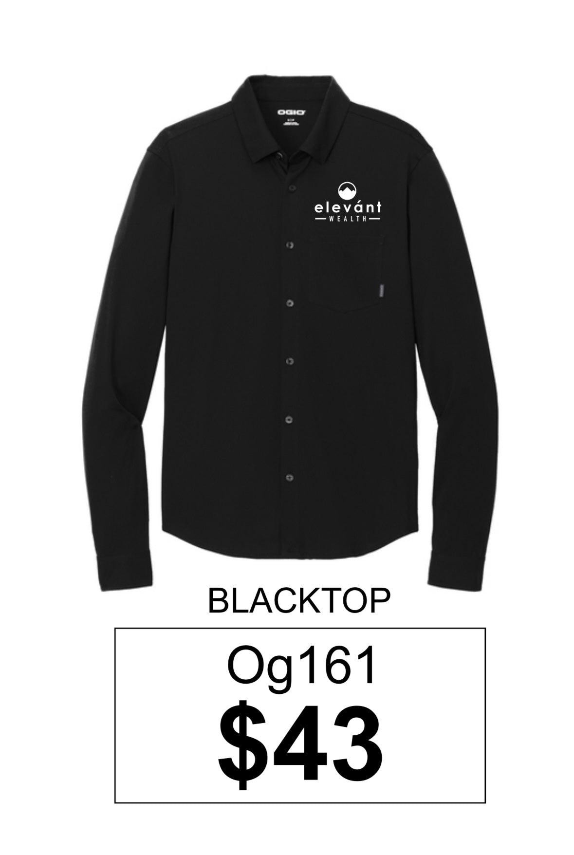 Elevant Wealth OGIO® Extend Long Sleeve Button-Up