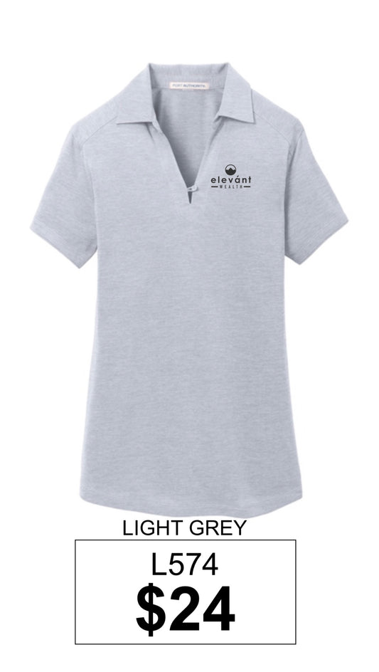 Elevant Wealth Port Authority® Women's Digi Heather Performance Polo