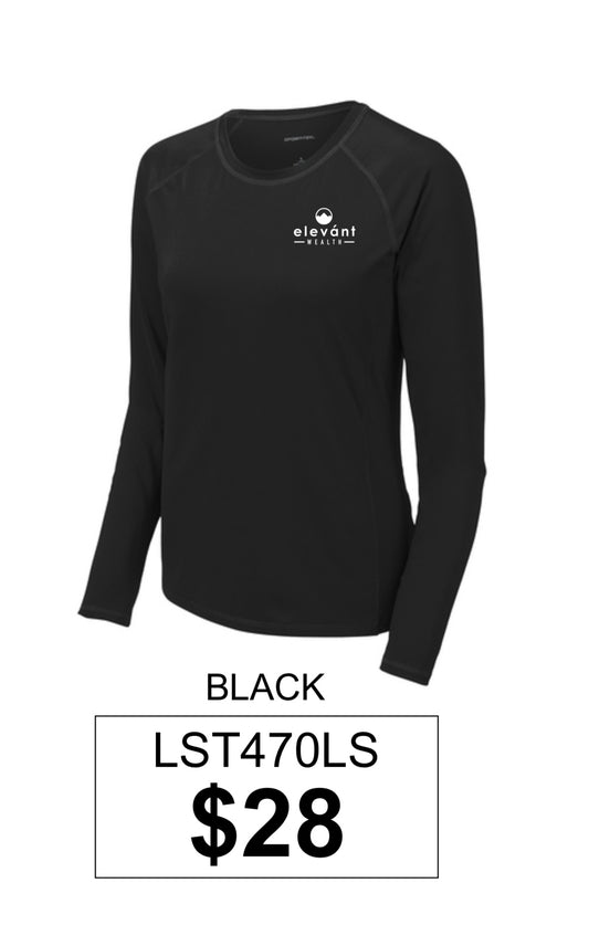 Elevant Wealth Sport-Tek ® Women's Long Sleeve Rashguard Tee