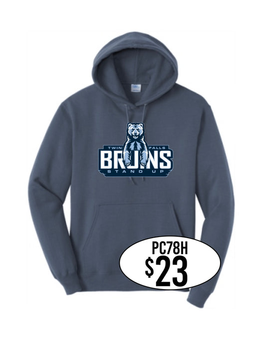 TFHS Port & Co™ Core Fleece Pullover Hooded Sweatshirt in Heather Navy