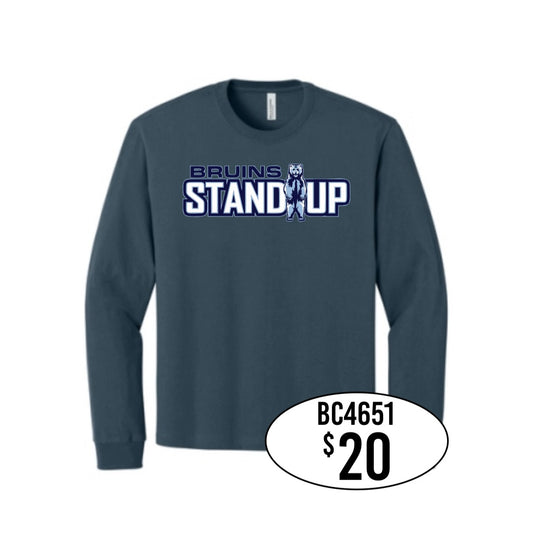 TFHS BELLA+CANVAS® Unisex 7.5-Ounce Heavyweight Long Sleeve Tee in Vintage Navy
