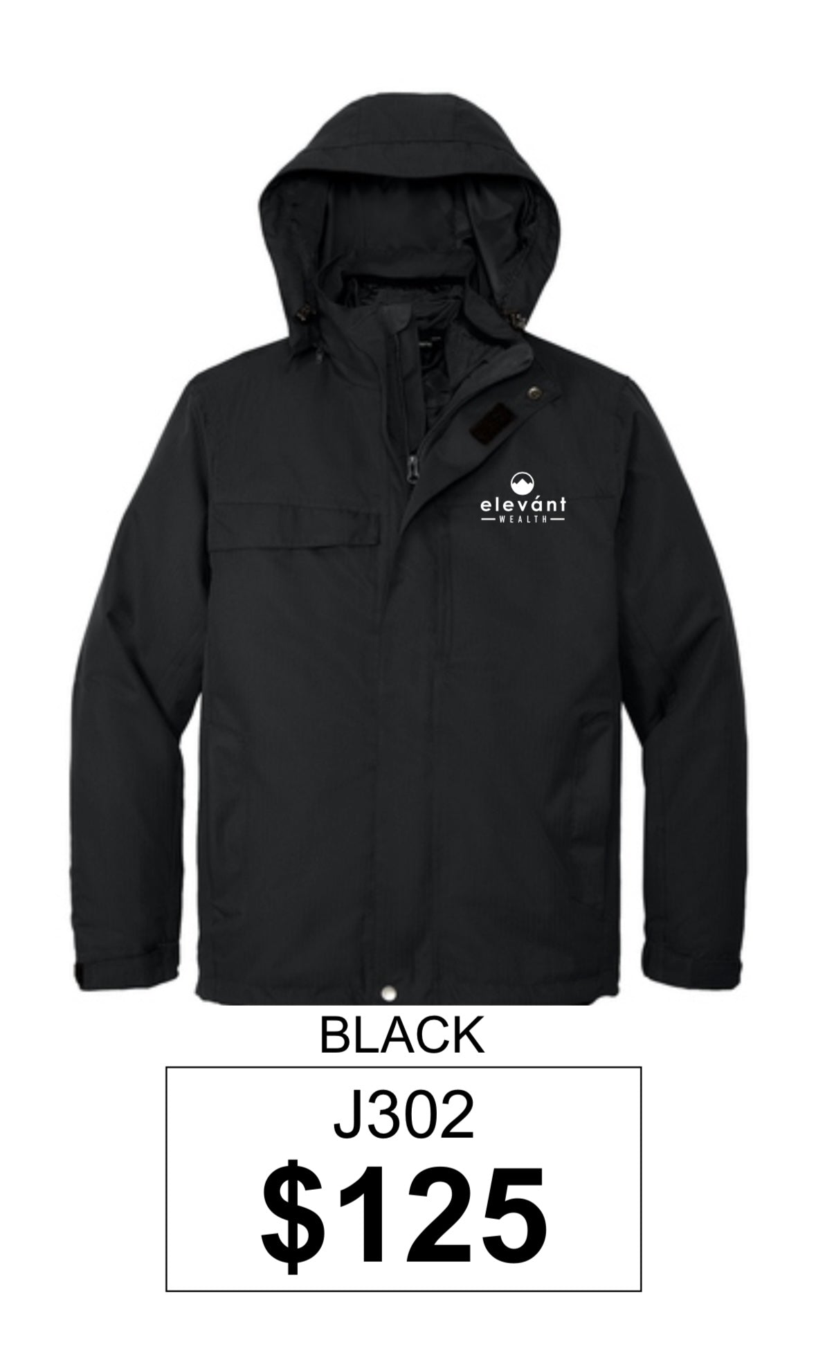 Elevant Wealth Port Authority® Herringbone 3-in-1 Parka