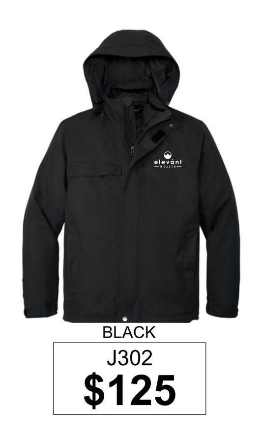 Elevant Wealth Port Authority® Herringbone 3-in-1 Parka