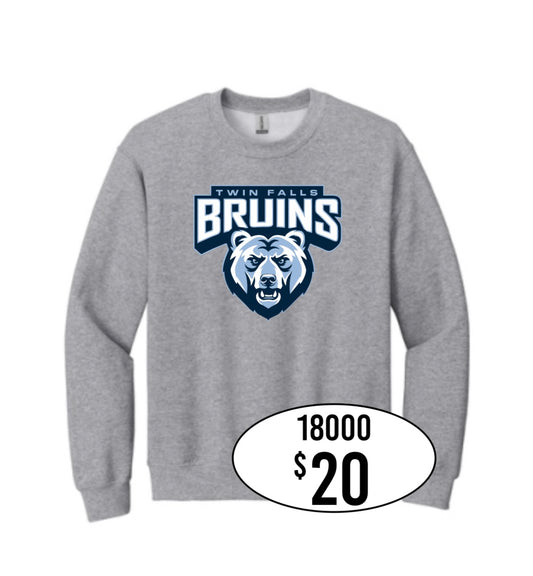TFHS Gildan® Heavy Blend™ Crewneck Sweatshirt in Gray