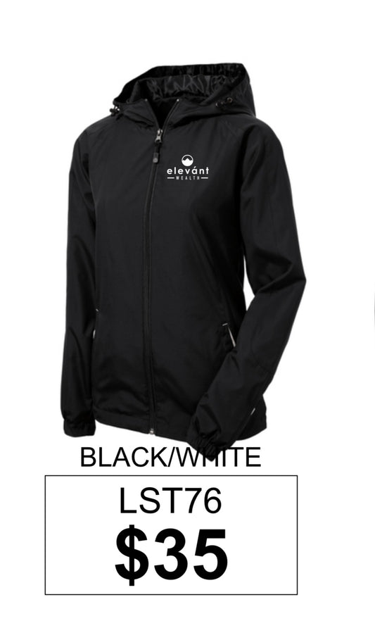 Elevant Wealth Sport-Tek® Women's Colorblock Hooded Raglan Jacket