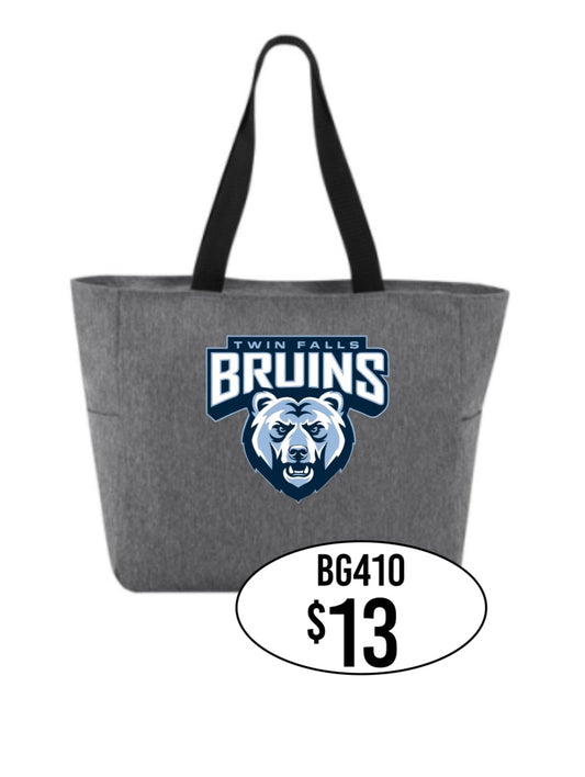 TFHS Port Authority® Essential Zip Tote in Gray