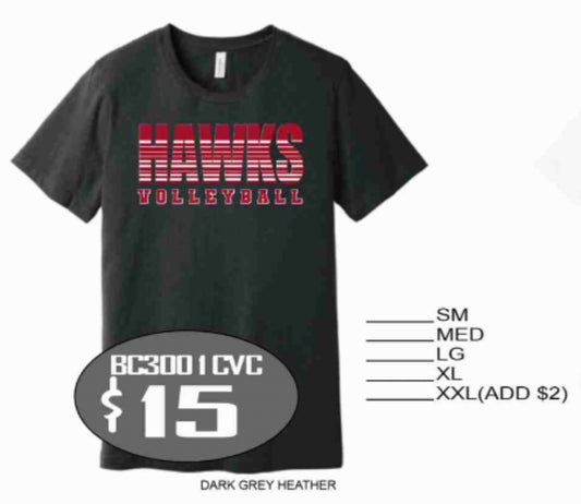 Canyon Ridge Volleyball Tshirt- dark gray
