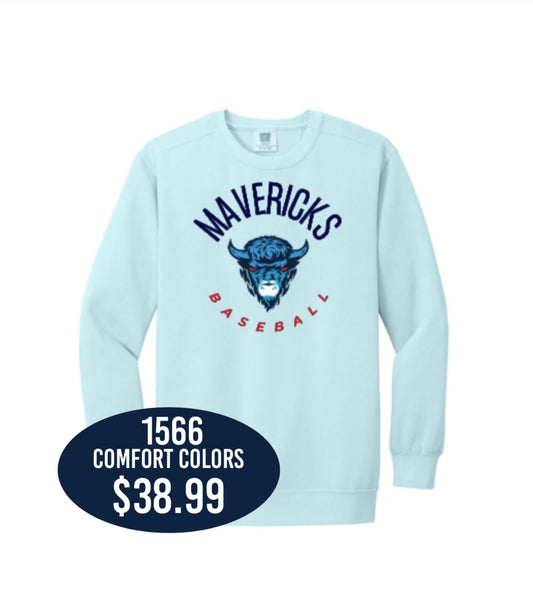 Mavericks Chambray Comfort Colors® Ring Spun Crewneck Sweatshirt