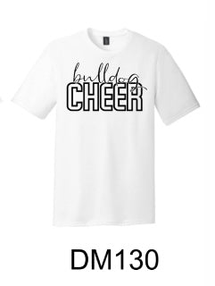 Bulldog Cheer White District ® Perfect Tri ® Tee