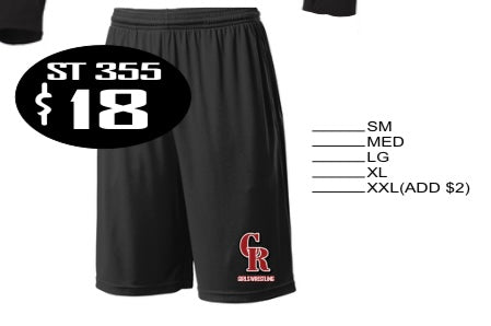 Canyon Ridge Girls Wrestling Shorts
