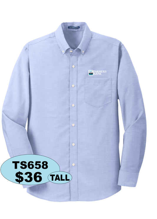 Farmers Bank Port Authority® Tall SuperPro™ Oxford Shirt (TALL)