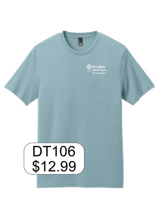St Luke's District® Perfect Weight® Icon Tee in Blue Fog/New Navy/Jet Black/Heathered Steel
