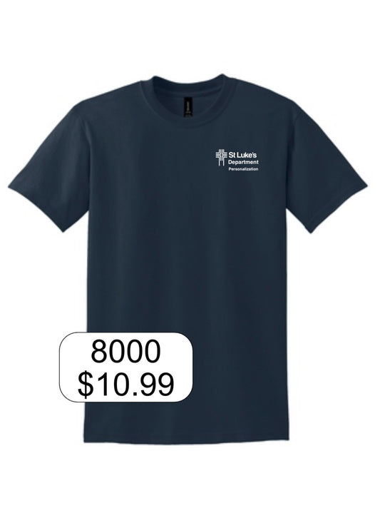 St Luke's Gildan® - DryBlend® 50 Cotton/50 Poly T-Shirt in Navy/Dark Heather/Black