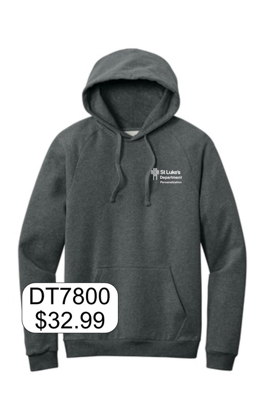 St Luke's District® Cloud Fleece Hoodie in Heathered Charcoal