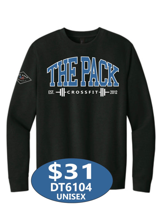 "The Pack" District® V.I.T.™ Fleece Crew in Black (unisex)