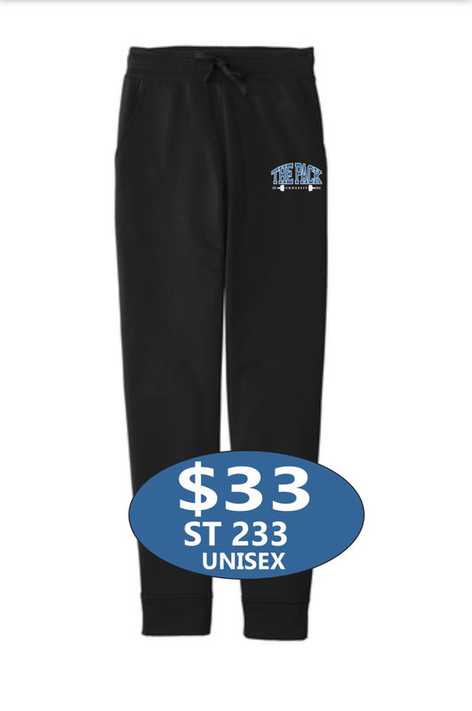 "The Pack" Sport-Tek ® Sport-Wick ® Fleece Jogger in Black (unisex)