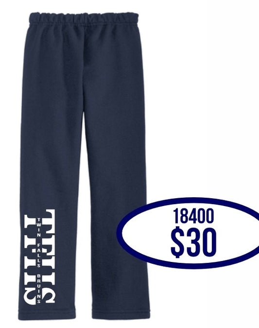 TFHS Spirit Pack Gildan® Heavy Blend™ Open Bottom Sweatpant in Navy