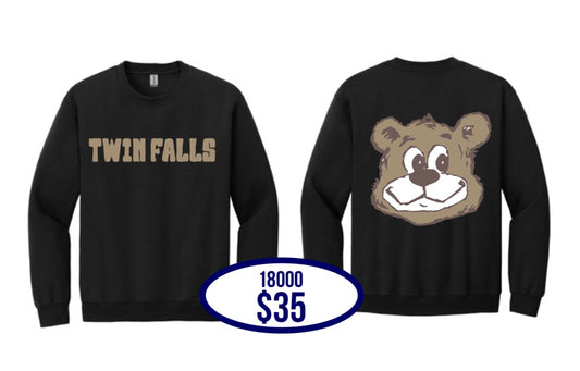 TFHS Spirit Pack Gildan® - Heavy Blend™ Crewneck Sweatshirt in Black