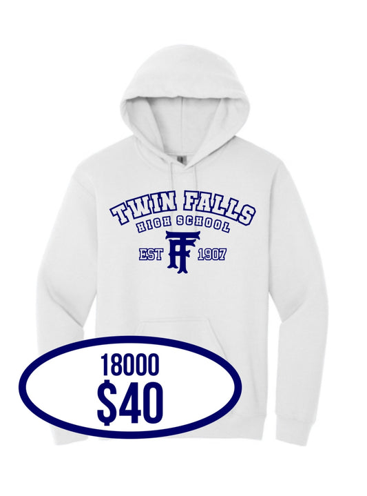 TFHS Spirit Pack Gildan® - Heavy Blend™ Hooded Sweatshirt in White