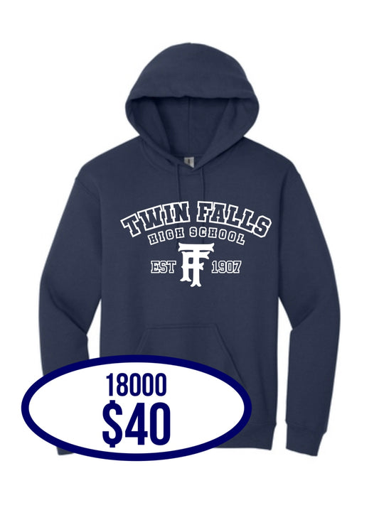 TFHS Spirit Pack Gildan® - Heavy Blend™ Hooded Sweatshirt in Navy