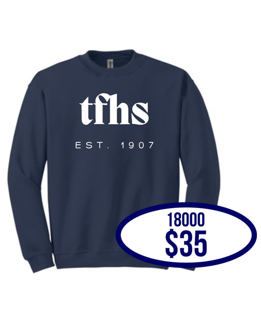 TFHS Spirit Pack 2025 Gildan® - Heavy Blend™ Crewneck Sweatshirt in Navy