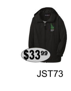 Sport-Tek® Mens Hooded Raglan Jacket- Black