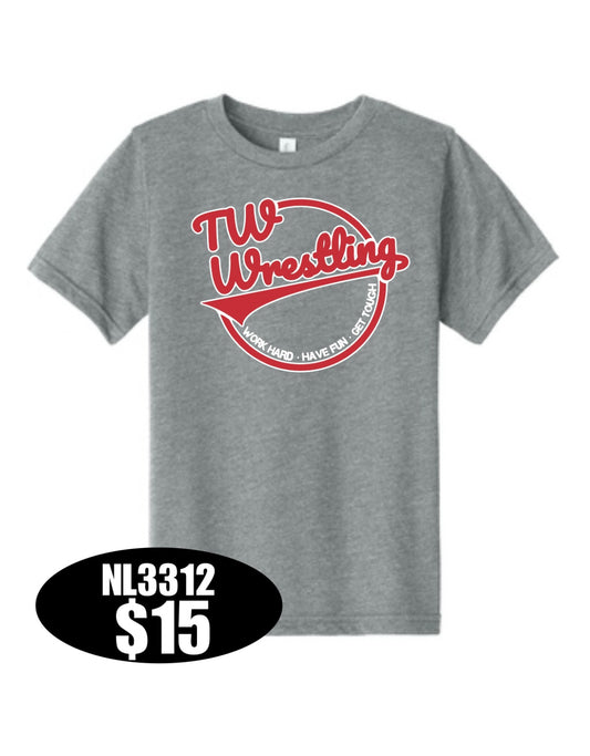 TW WRESTLING Next Level Apparel® Youth CVC Tee