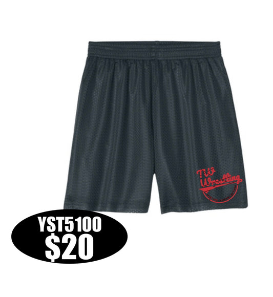 TW WRESTLING Sport-Tek® Youth PosiCharge® Mesh 5”